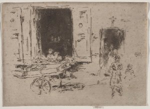 The Barrow – Marolles negyed, Brüsszel alkotó: James McNeill Whistler