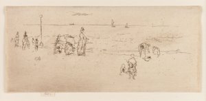 A tengerpart, Ostend alkotó: James Abbott McNeill Whistler
