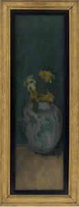A kék lány (töredék): Sárga és kék alkotó: James Abbott McNeill Whistler