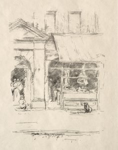 A mészáros kutyája alkotó: James McNeill Whistler