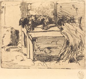 A kutya a kennelben alkotó: James Abbott McNeill Whistler