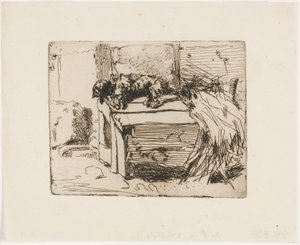 A kutya a kennelben alkotó: James Abbott McNeill Whistler