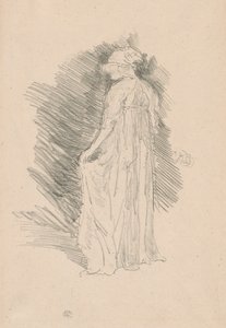 A leterített figura, hátulnézet alkotó: James Abbott McNeill Whistler