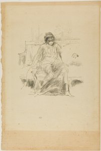A leterített alak, ülve alkotó: James Abbott McNeill Whistler