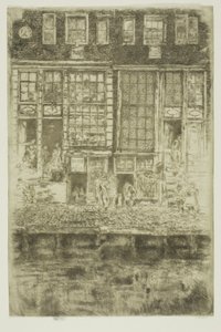 A hímzett függöny alkotó: James McNeill Whistler