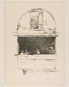 A kovácsműhely, a Passage du Dragon alkotó: James Abbott McNeill Whistler