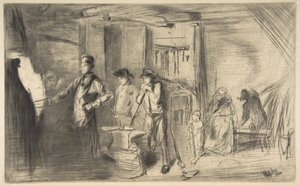 A kovácsműhely, „Tizenhat rézkarc sorozata a Temze jeleneteiről és más témákról” című sorozatból alkotó: James McNeill Whistler