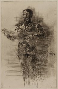 A gitáros (M.W. Ridley) alkotó: James Abbott McNeill Whistler