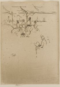 A leszállóhely, tehenek alkotó: James Abbott McNeill Whistler
