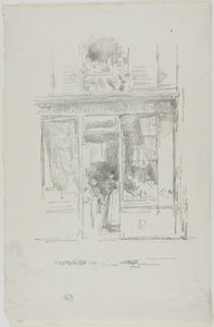 A mosónő: "A Place Dauphine mosónője" alkotó: James Abbott McNeill Whistler