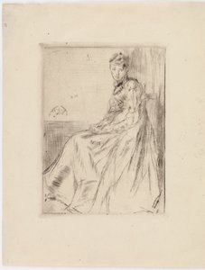 A levél (Maud, ül) alkotó: James Abbott McNeill Whistler