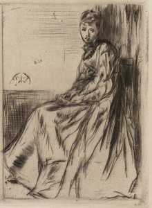 A levél (Maud, ül) alkotó: James Abbott McNeill Whistler