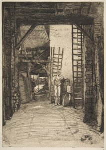 A mészégető (W. Jones, mészégető, Thames Street) alkotó: James McNeill Whistler