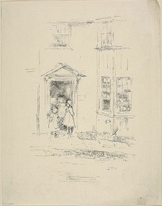 A kis ajtó, Lyme Regis alkotó: James Abbott McNeill Whistler
