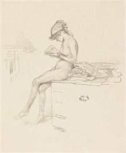 Az olvasó kis meztelen modell alkotó: James McNeill Whistler
