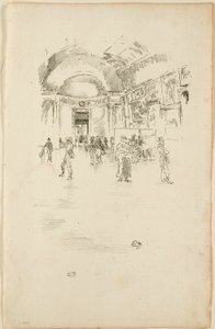 A Long Gallery, Louvre alkotó: James Abbott McNeill Whistler