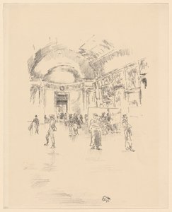 A Long Gallery, Louvre alkotó: James Abbott McNeill Whistler