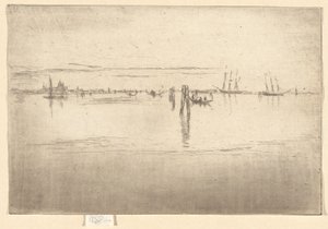 A hosszú lagúna a második velencei díszletből (huszonhat rézkarc készlet) alkotó: James Abbott McNeill Whistler