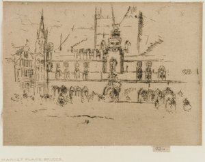 A piac, Brugge alkotó: James Abbott McNeill Whistler