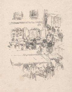 A piactér, Vitre alkotó: James McNeill Whistler