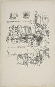 A piactér, Vitre alkotó: James Abbott McNeill Whistler