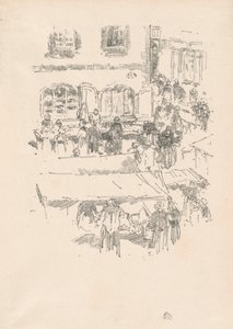 A piactér, Vitre alkotó: James McNeill Whistler