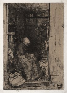Az öreg rongyszedő asszony, 10. sz. alkotó: James McNeill Whistler
