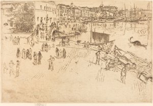 A Riva, No.I alkotó: James Abbott McNeill Whistler