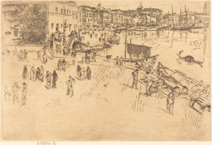 A Riva, No.I alkotó: James Abbott McNeill Whistler