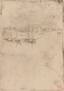 A gőzhajó, Velence alkotó: James Abbott McNeill Whistler