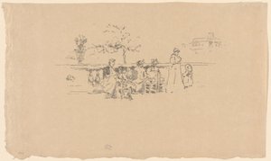 The Terrace, Luxemburg alkotó: James Abbott McNeill Whistler