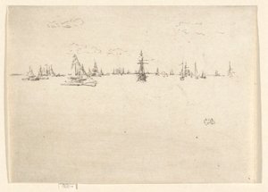 A toronyhajó, a jubileumi készletből alkotó: James Abbott McNeill Whistler