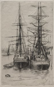 A két hajó alkotó: James McNeill Whistler
