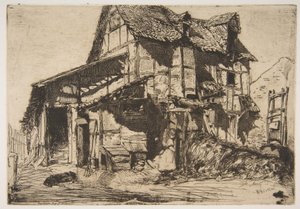 A bizonytalan bérház (A régi tanya) alkotó: James McNeill Whistler