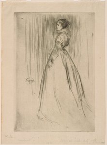 The Velvet Dress (Mrs. Leyland) alkotó: James Abbott McNeill Whistler