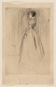 A bársonyruha (Mrs Leyland) alkotó: James McNeill Whistler
