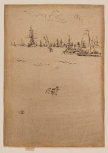 A látogatók hajója alkotó: James McNeill Whistler