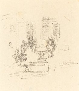 Próbavázlat: belső tér alkotó: James Abbott McNeill Whistler