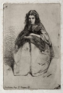 Tizenkét természetmotívumú rézkarc: Fumette alkotó: James McNeill Whistler