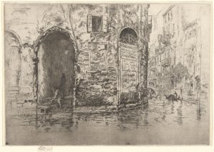 „Két ajtó”, az első velencei sorozatból („Velence, tizenkét rézkarcból álló sorozat”) alkotó: James McNeill Whistler