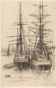 Két hajó alkotó: James McNeill Whistler