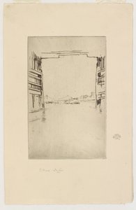 Az Old Battersea híd alatt alkotó: James Abbott McNeill Whistler