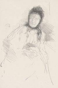 Lady Haden befejezetlen vázlata alkotó: James Abbott McNeill Whistler