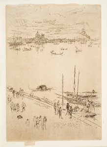 „Egyenes Velence”, a „Huszonhat metszet” című sorozatból, más néven a „Második velencei sorozat” alkotó: James McNeill Whistler