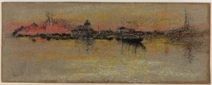 Velence: Napkelte a Rialton alkotó: James Abbott McNeill Whistler