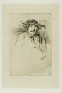 Whistler kalappal alkotó: James Abbott McNeill Whistler
