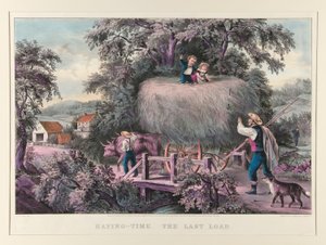 Haying-time. Az utolsó terhelés alkotó: James Merritt Ives