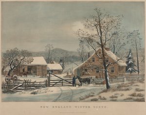New England téli jelenet, 1861.