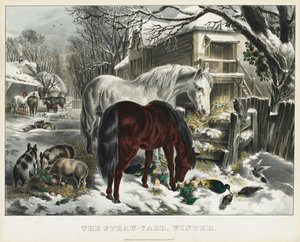 Szalmaudvar, tél, 1800-as évek.