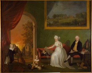 Robert Mynors és családja portréja, 1797.